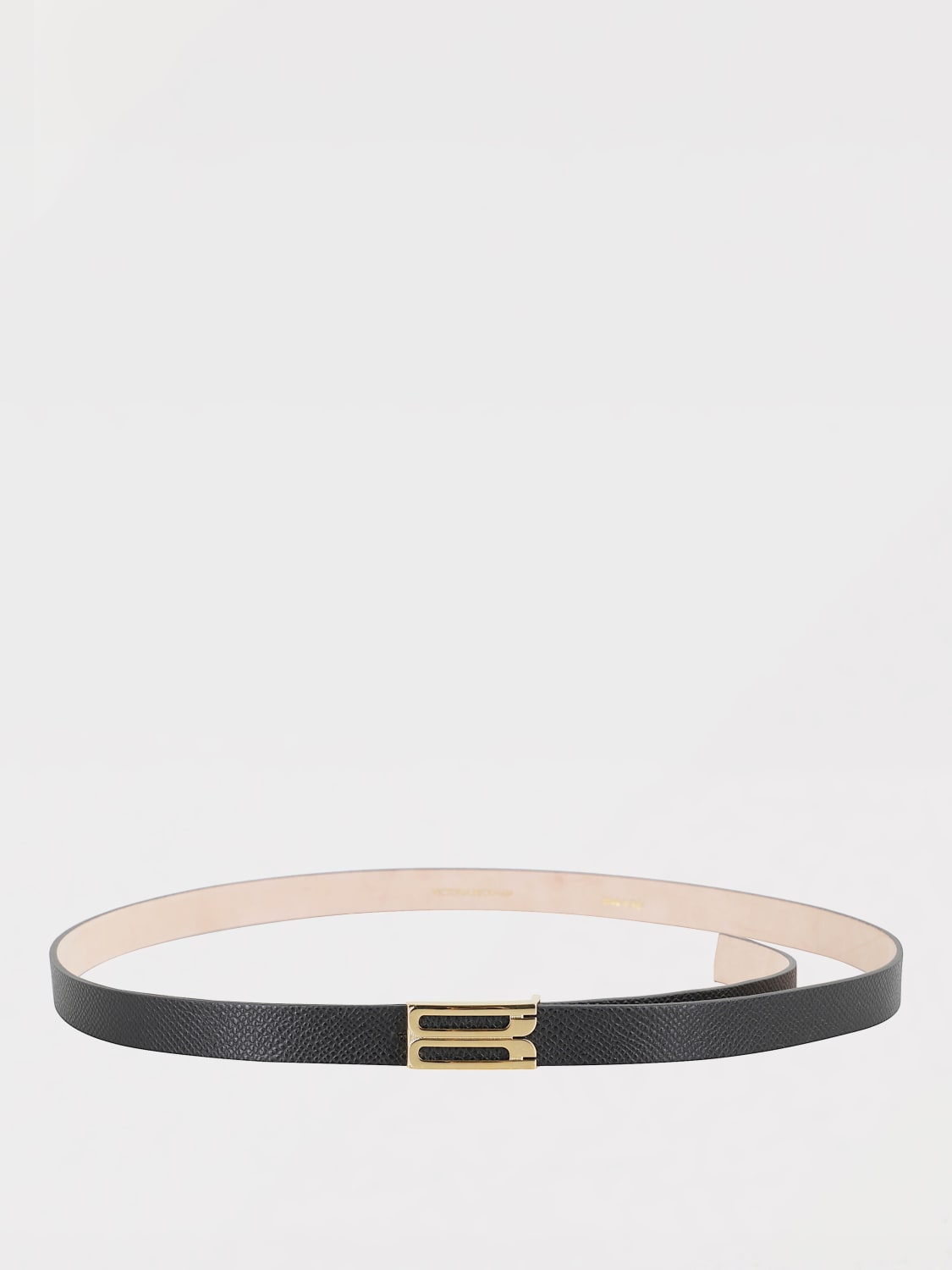 VICTORIA VICTORIA BECKHAM CINTURA: Cintura Victoria Victoria Beckham in pelle a grana , Nero - Img 2