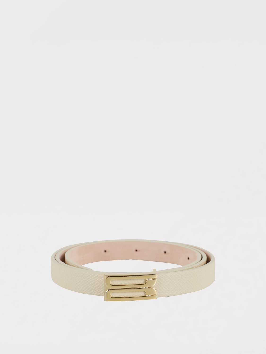 VICTORIA VICTORIA BECKHAM CINTURA: Cintura Victoria Victoria Beckham in pelle a grana , Avorio - Img 1