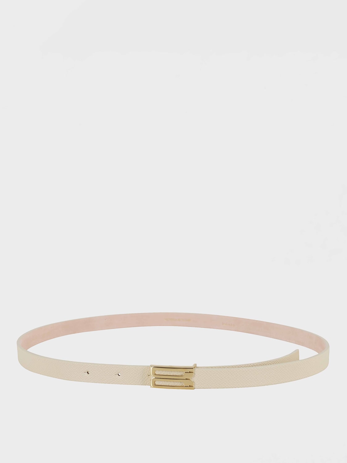 VICTORIA VICTORIA BECKHAM CINTURA: Cintura Victoria Victoria Beckham in pelle a grana , Avorio - Img 2