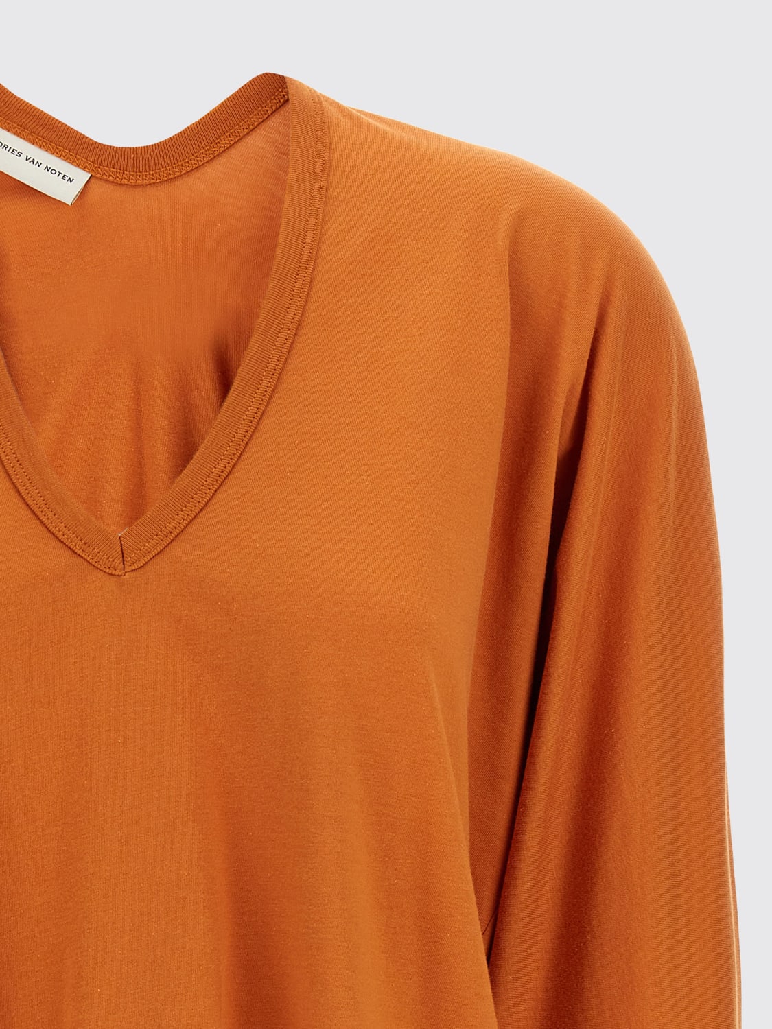 DRIES VAN NOTEN T-SHIRT: T-shirt femme Dries Van Noten, Orange - Img 3