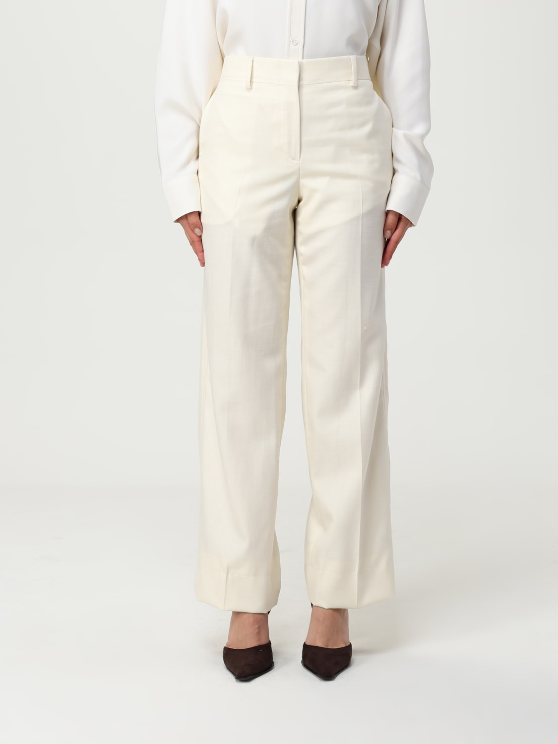 BRIONI PANTS: Pants woman Brioni, White - Img 1