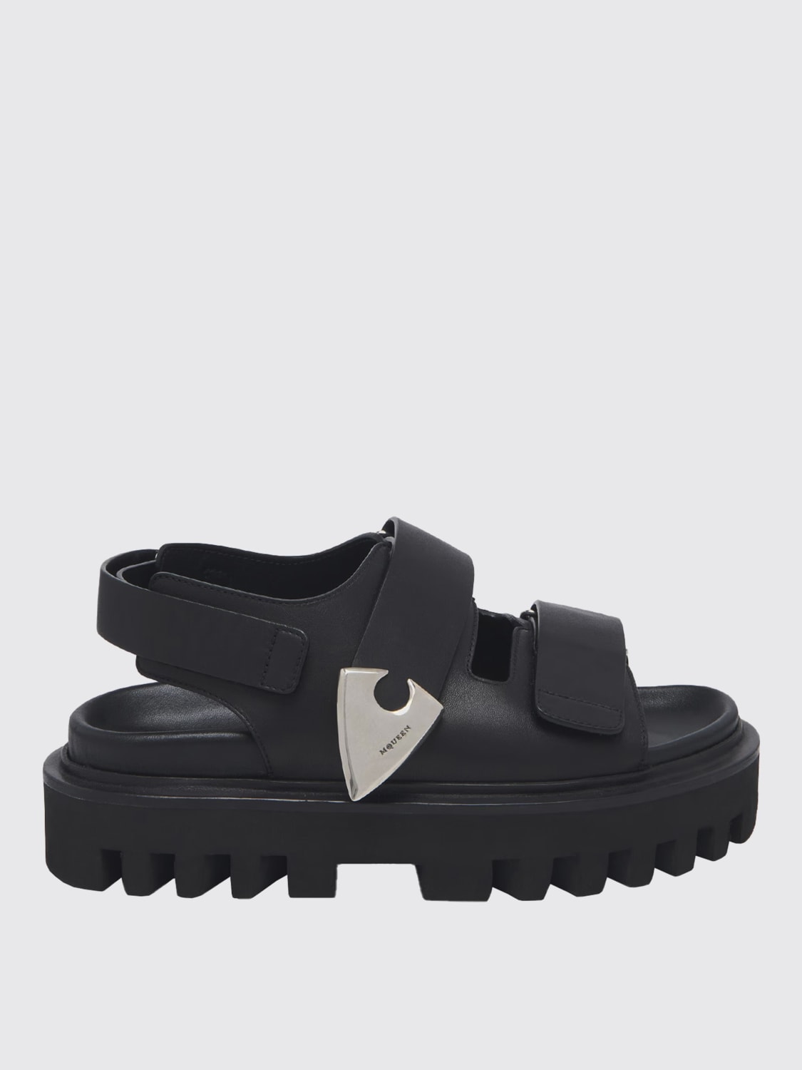 MCQUEEN SANDALS: Shoes men McQueen, Black - Img 1