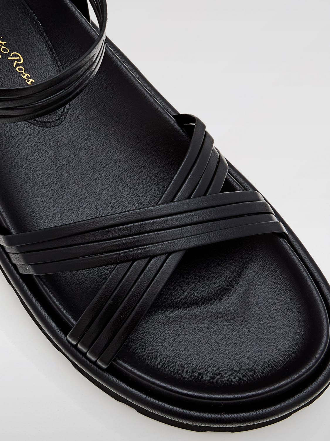 シューズ・サンダルその他 GIANVITO ROSSI Woman Flat sandals Black G3265910GOMNAP BLACK GIANVITO ROSSI: Flat sandals woman - Black | Gianvito Rossi