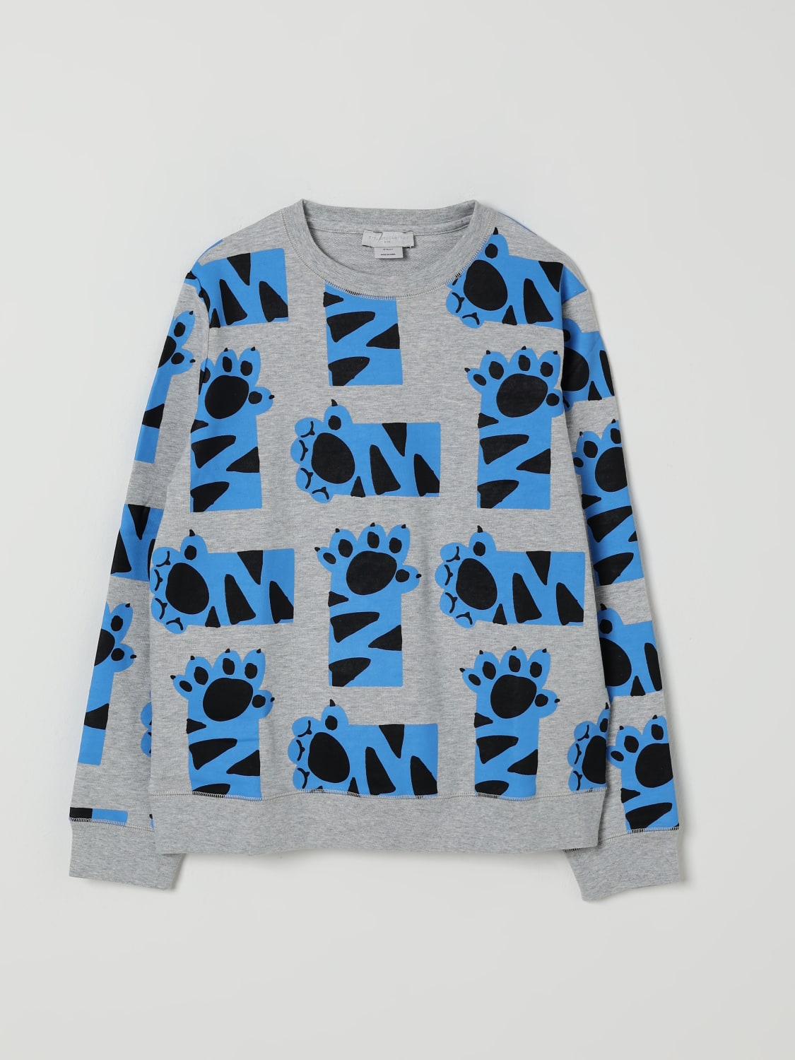 STELLA MCCARTNEY KIDS MAGLIA: Felpa stampata Stella McCartney Kids, Grigio - Img 1