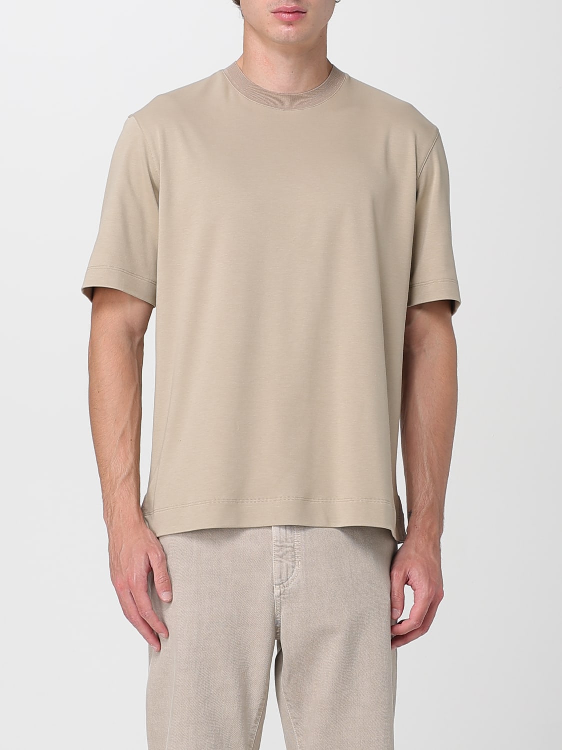 ZEGNA T-SHIRT: T-shirt men Zegna, Beige - Img 1