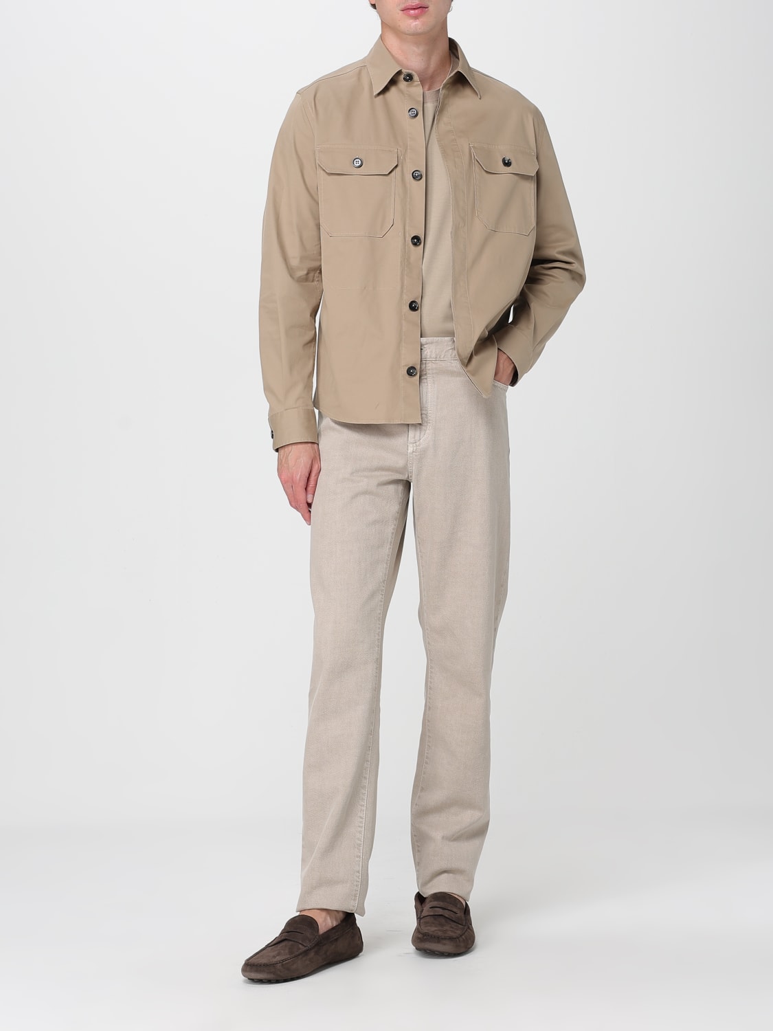 ZEGNA T-SHIRT: T-shirt men Zegna, Beige - Img 2