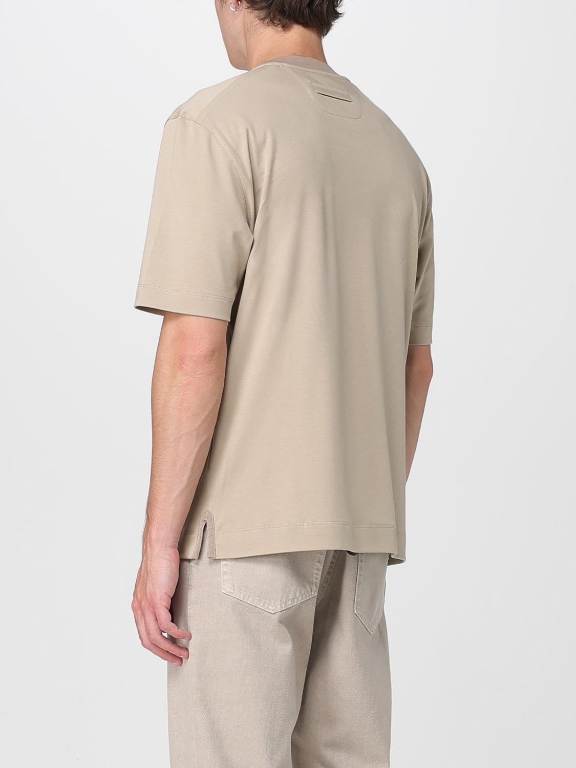 ZEGNA T-SHIRT: T-shirt men Zegna, Beige - Img 3