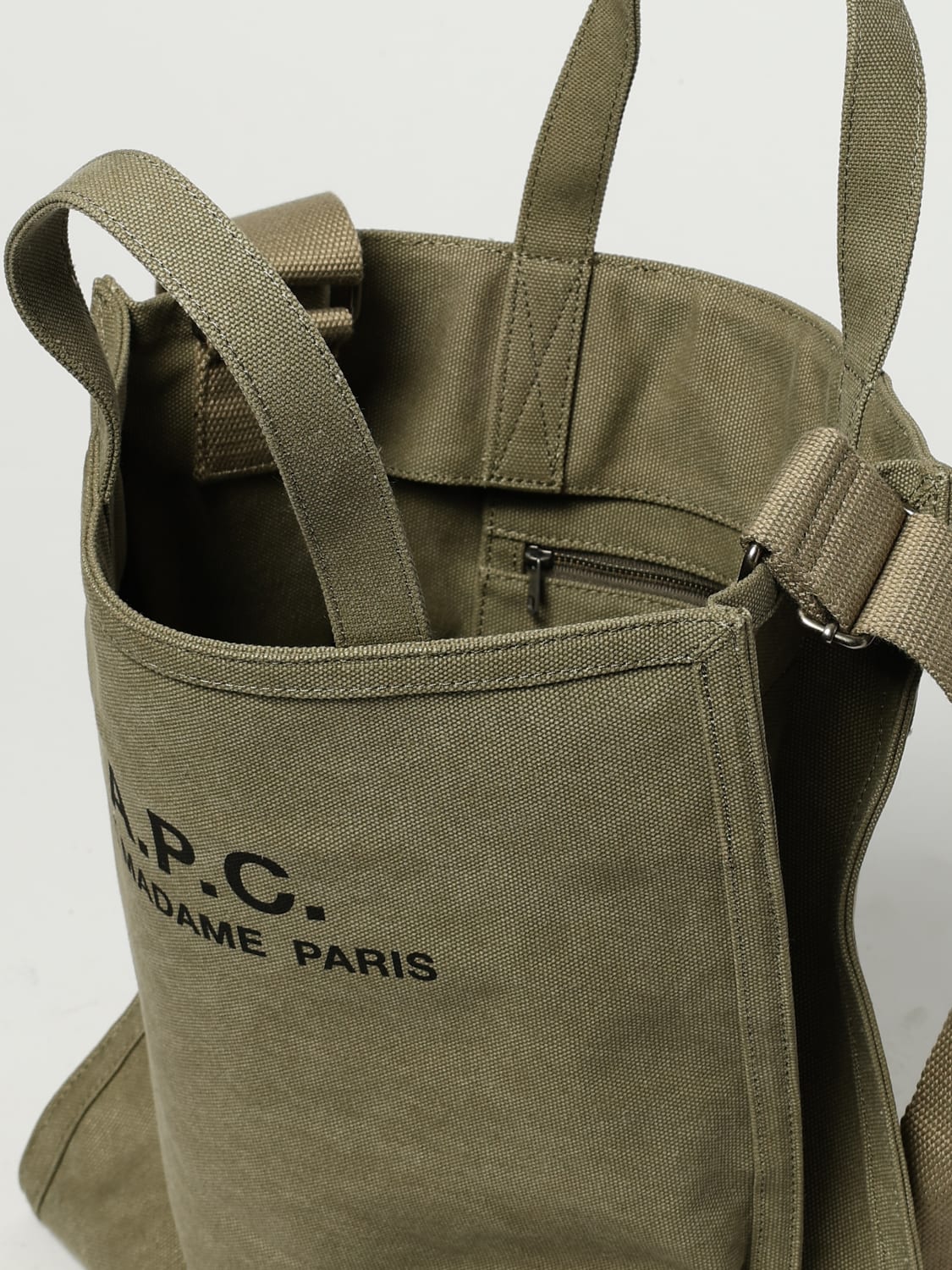 A.P.C. UMHÄNGETASCHE: Tasche herren A.P.C., Grün - Img 3