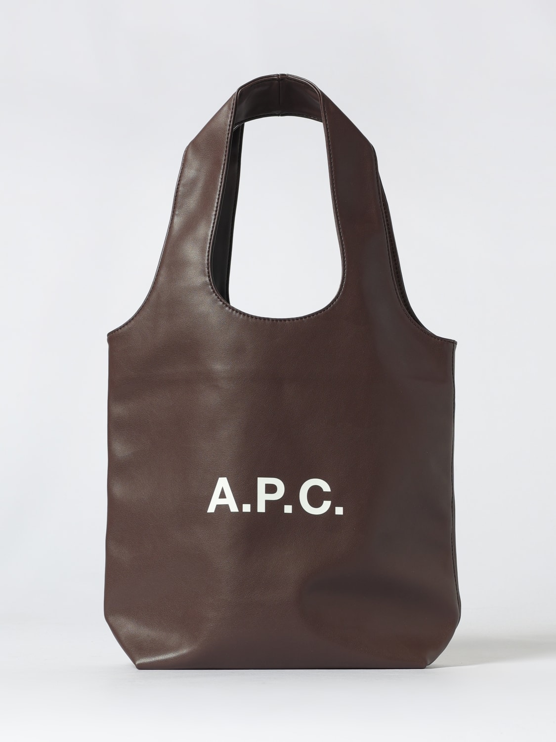 A.P.C. TOTE BAG: Handbag woman A.P.C., Brown - Img 1