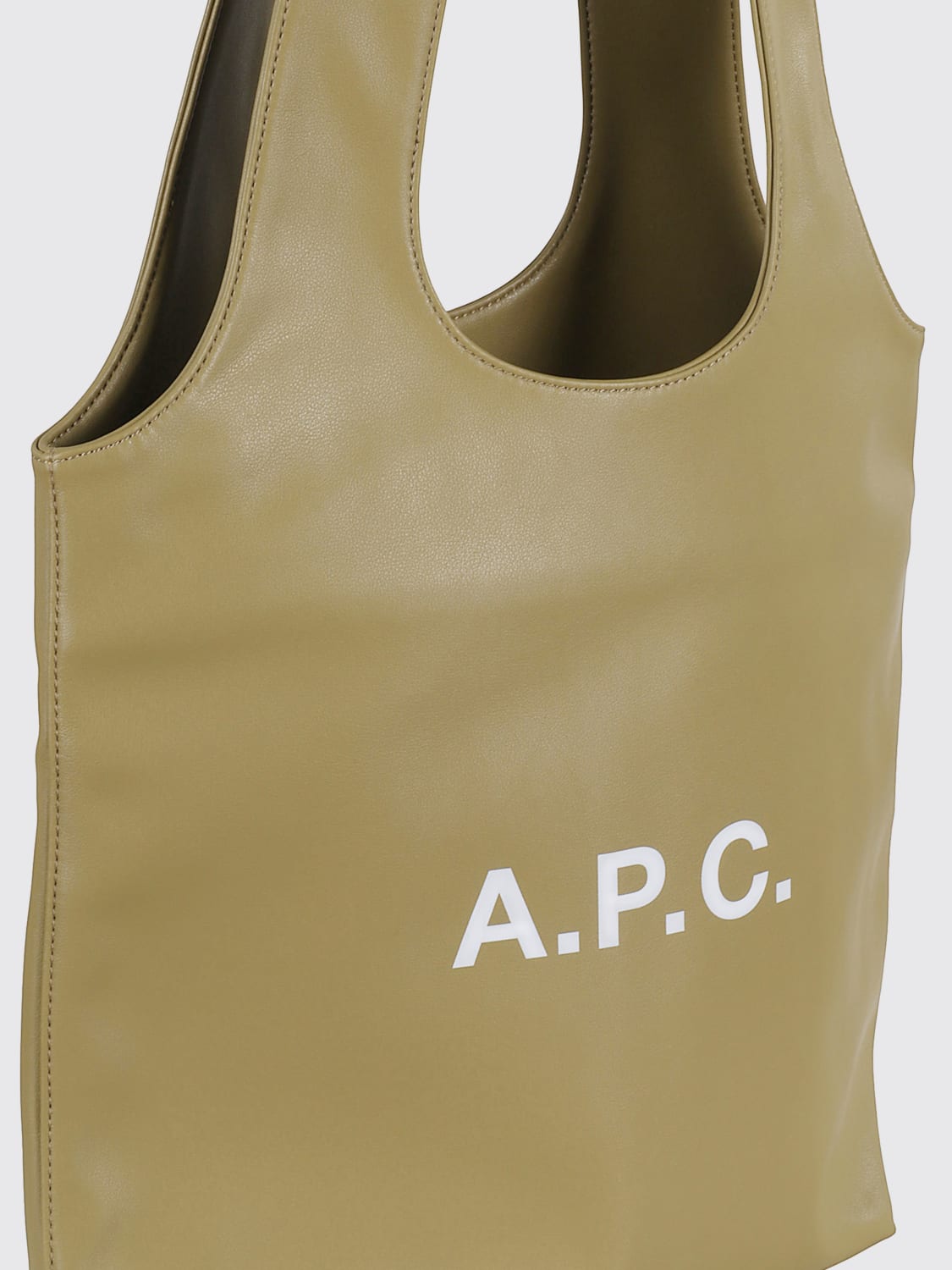 A.P.C. BOLSO TOTE: Bolso de mano mujer A.P.C., Oliva - Img 3