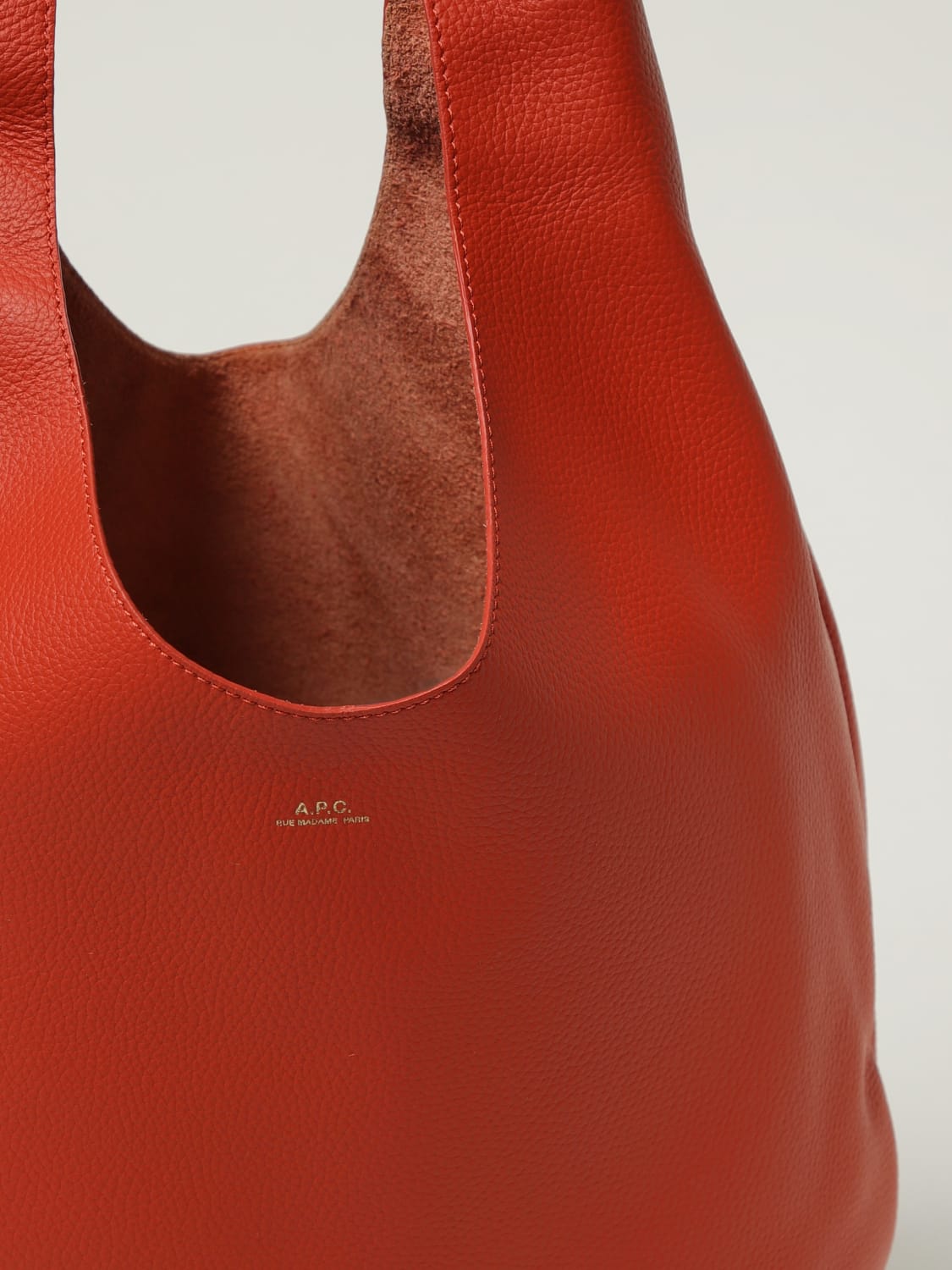 A.P.C. TOTE BAG: Crossbody bags woman A.P.C., Orange - Img 3