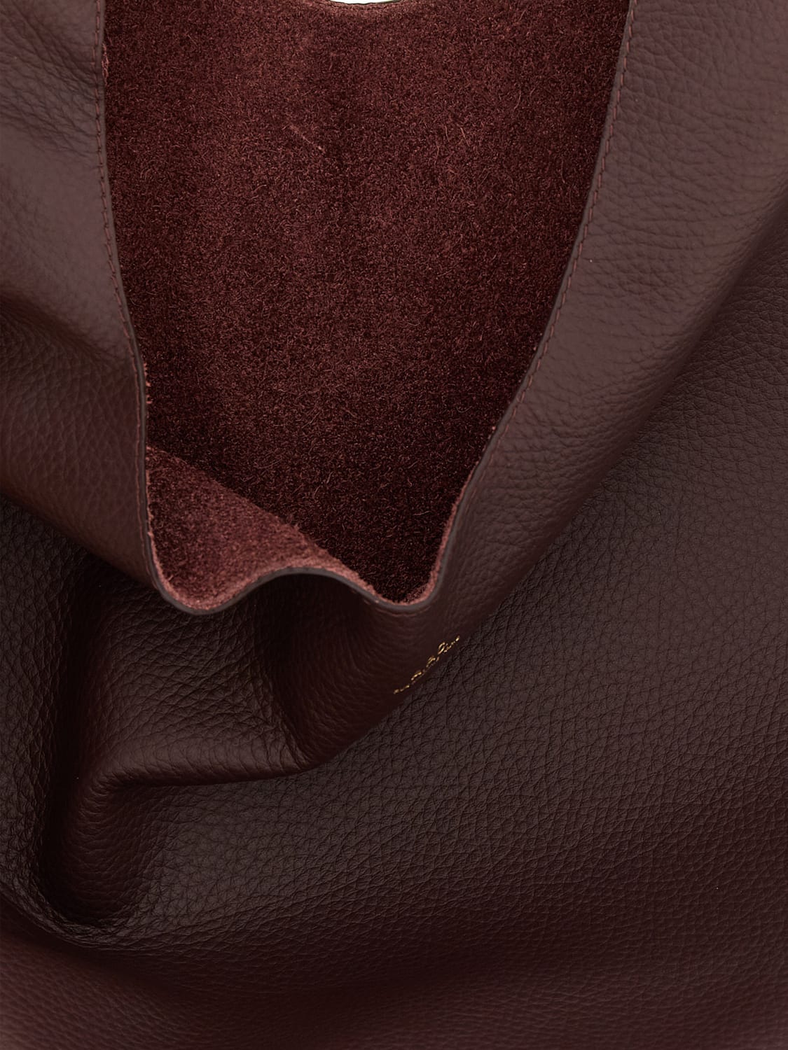 A.P.C. BORSA TOTE: Borsa Le Neige A.P.C. in pelle a grana , Bordeaux - Img 3