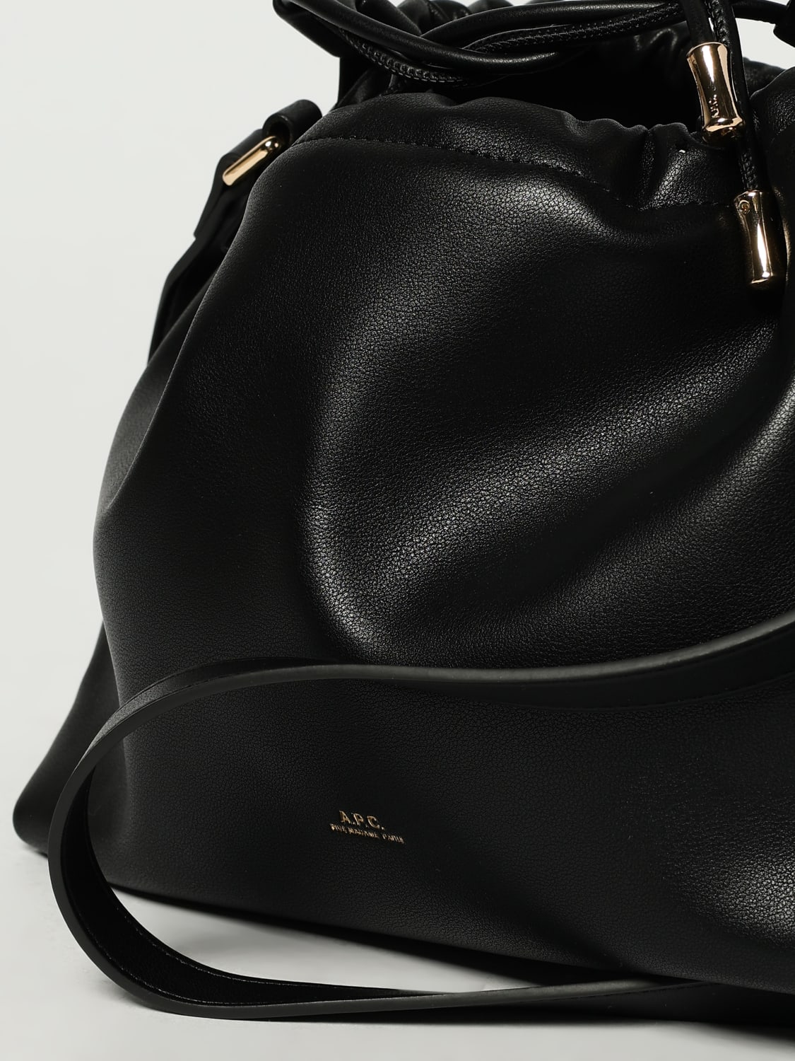 A.P.C. BORSA A TRACOLLA: Borsa Ninon A.P.C. in pelle sintetica , Nero - Img 3