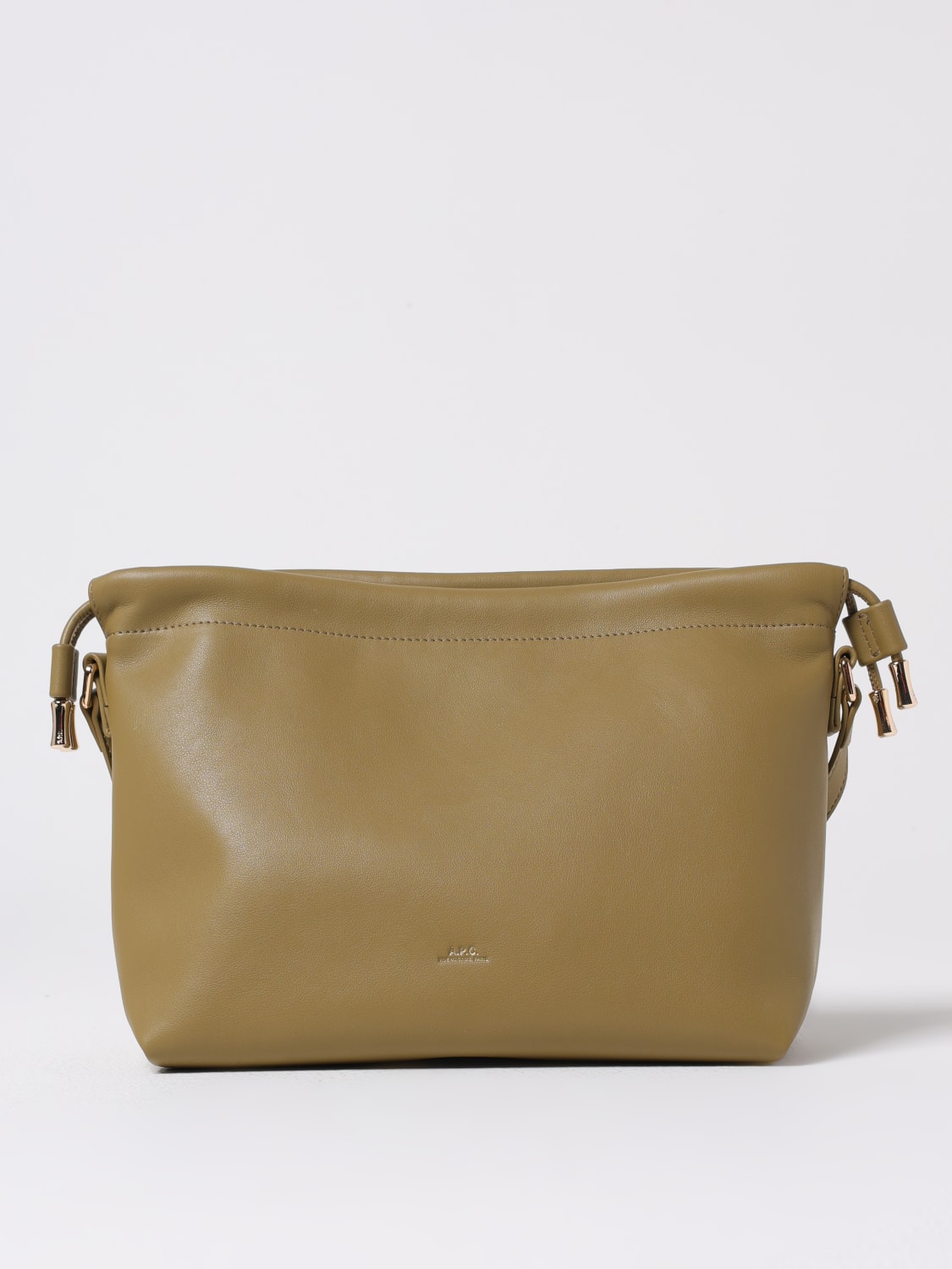A.P.C. BORSA A TRACOLLA: Borsa Ninon A.P.C. in pelle sintetica , Verde - Img 1