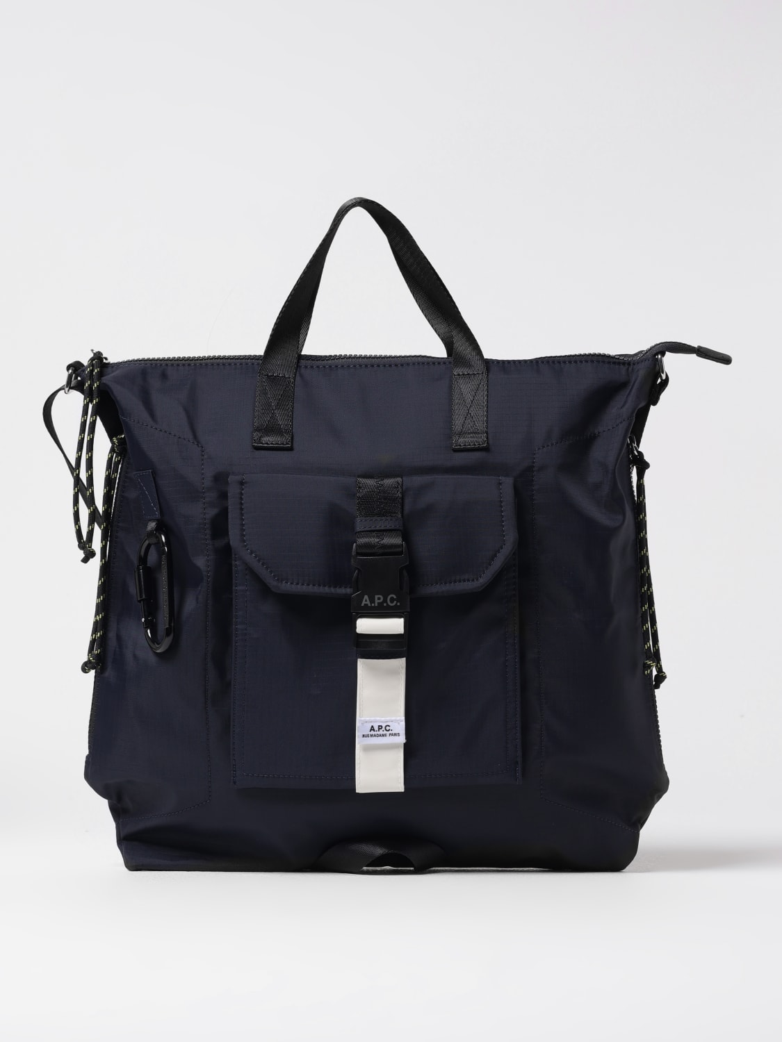 A.P.C. BORSA A TRACOLLA: Borsa Trek A.P.C. in nylon , Blue - Img 1