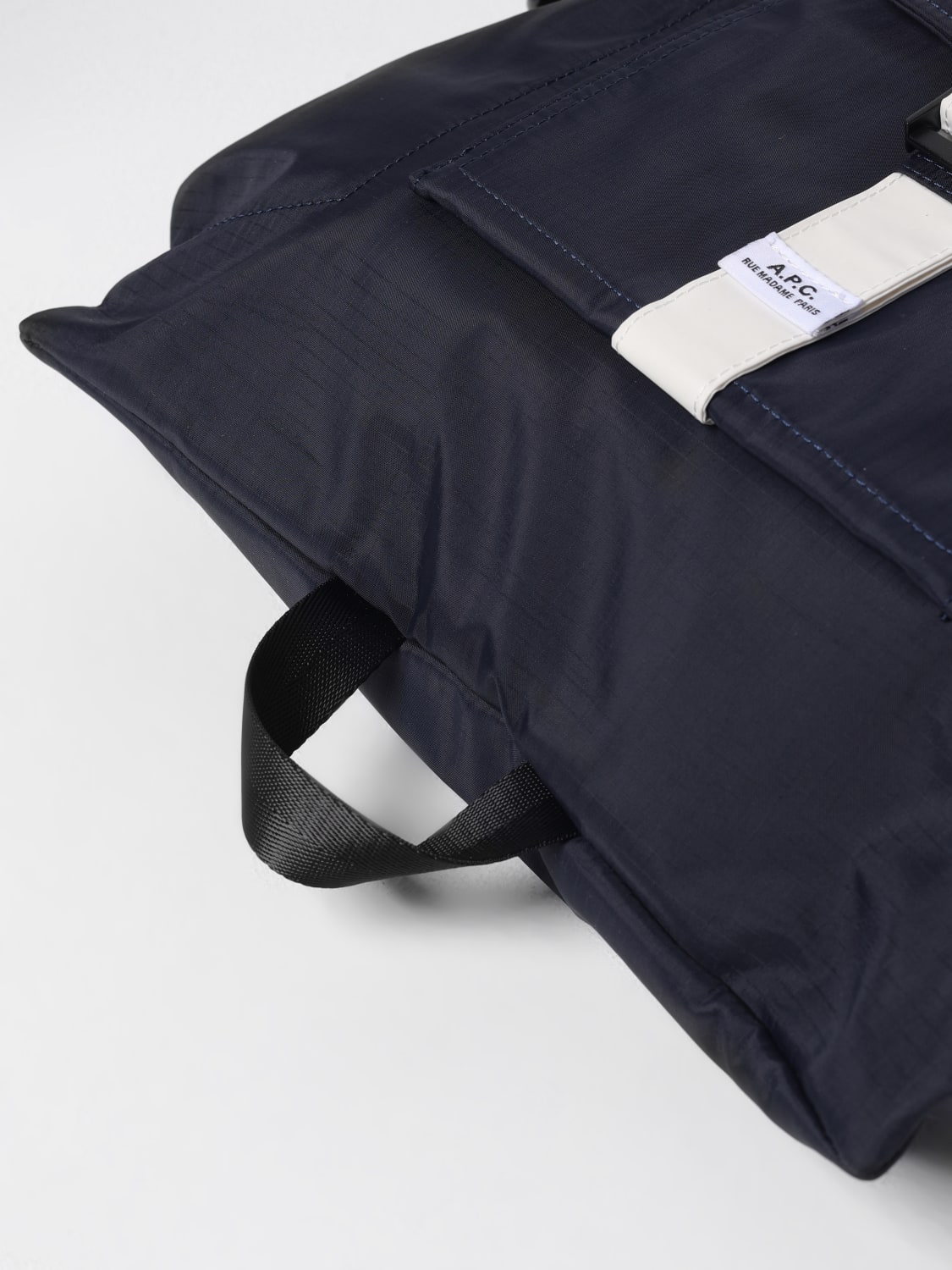 A.P.C. BORSA A TRACOLLA: Borsa Trek A.P.C. in nylon , Blue - Img 4