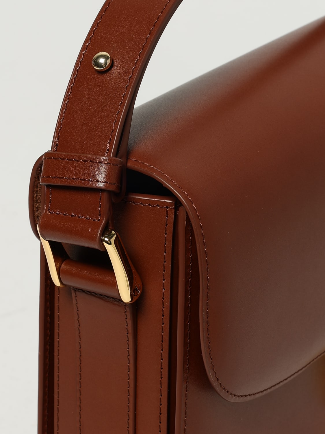 A.P.C. SAC BANDOULIÈRE: Sac bandoulière femme A.P.C., Marron - Img 3