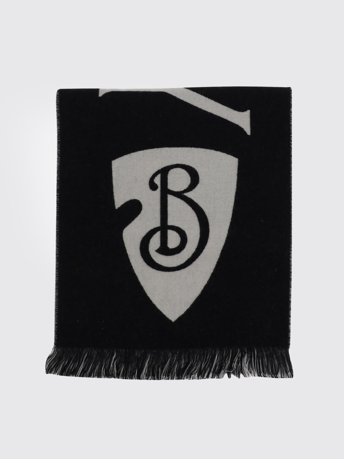 BURBERRY SCARF: Scarf men Burberry, Black - Img 1