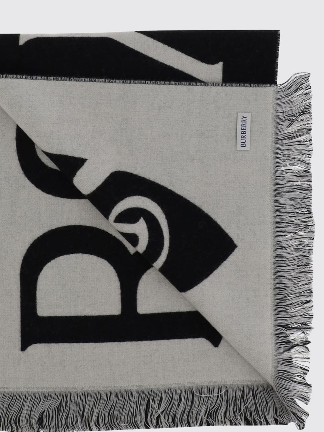 BURBERRY SCARF: Scarf men Burberry, Black - Img 2