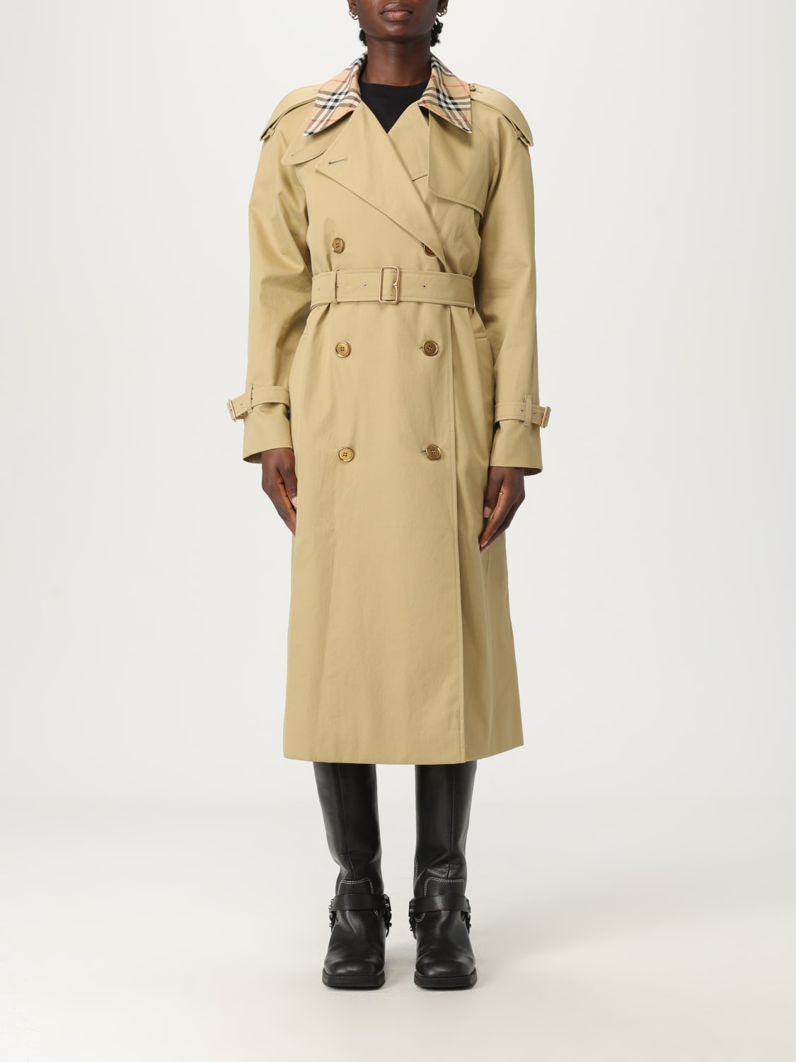 BURBERRY JACKET: Trench coat woman Burberry, Brown - Img 1