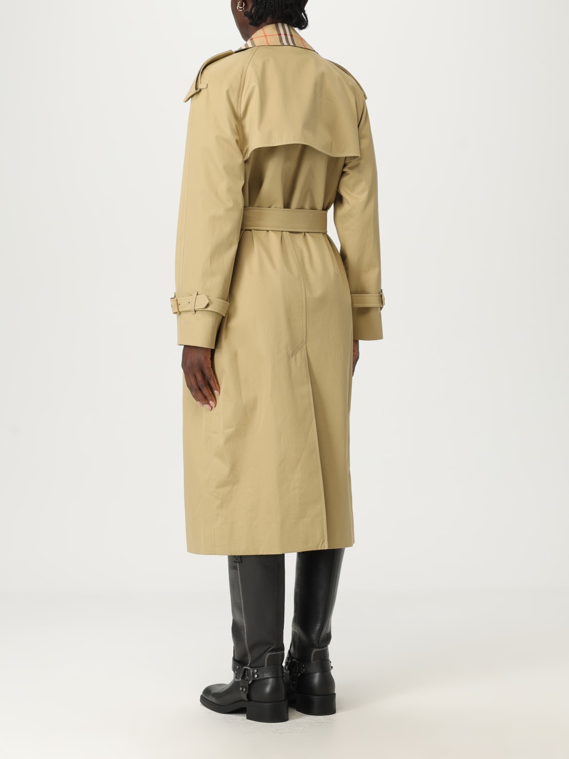 BURBERRY JACKET: Trench coat woman Burberry, Brown - Img 3