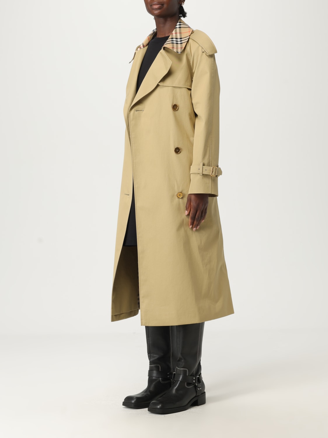 BURBERRY JACKET: Trench coat woman Burberry, Brown - Img 4