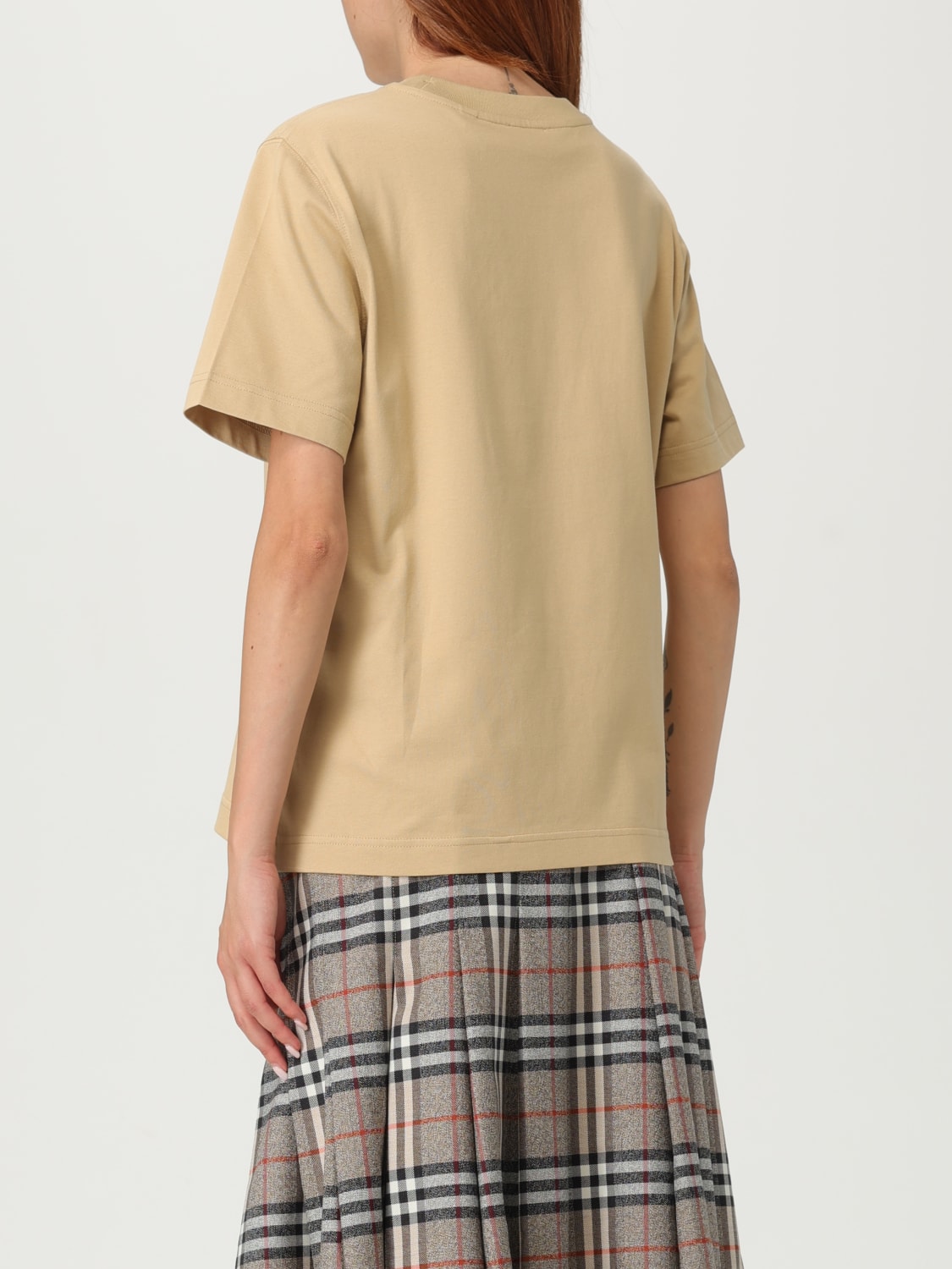 BURBERRY T-SHIRT: T-shirt woman Burberry, Apricot - Img 3