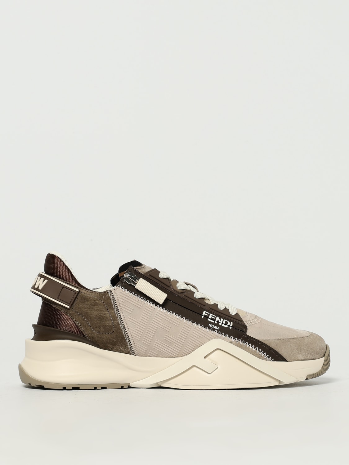 FENDI SNEAKERS: Sneakers men Fendi, Beige - Img 1