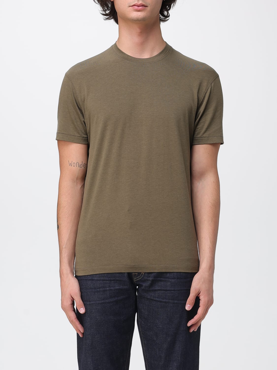 TOM FORD T-SHIRT: T-shirt men Tom Ford, Green - Img 1