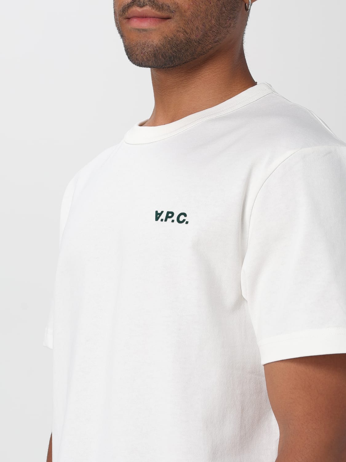 Tシャツ・カットソー A.P.C. Men T-shirt White COHBQH26391 ALK A.P.C.: T-shirt men - White | A.P.C. t-shirt COHBQH26391
