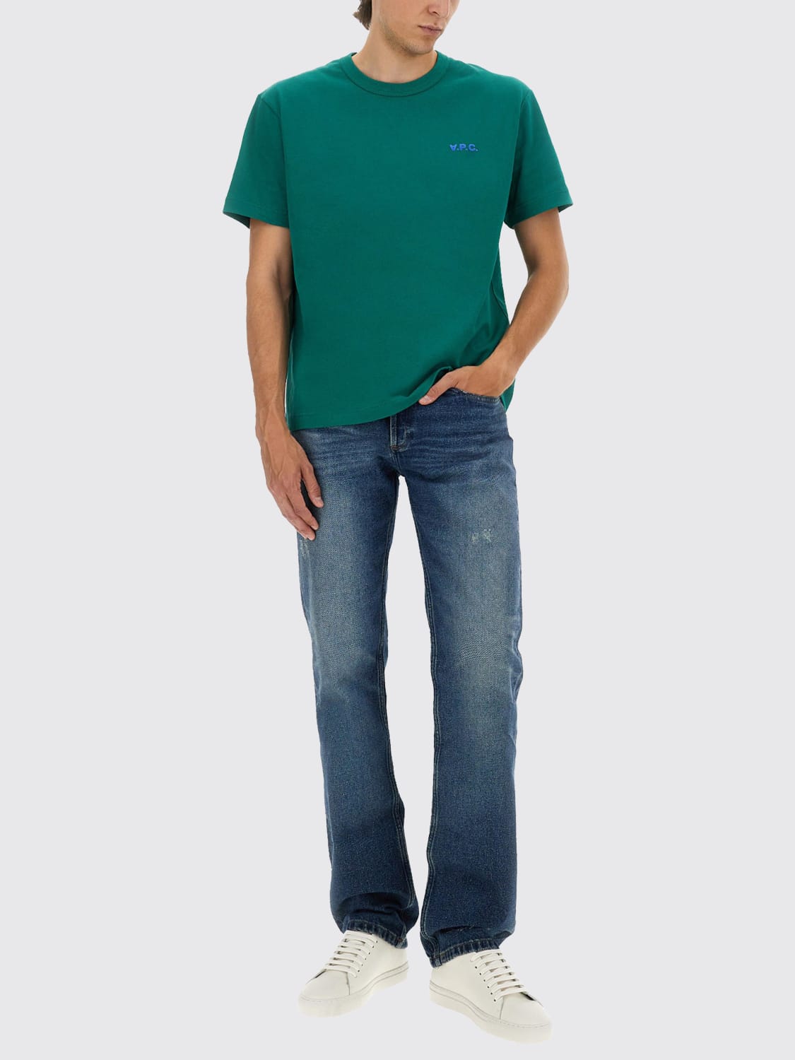 A.P.C. T-SHIRT: T-shirt men A.P.C., Green - Img 2