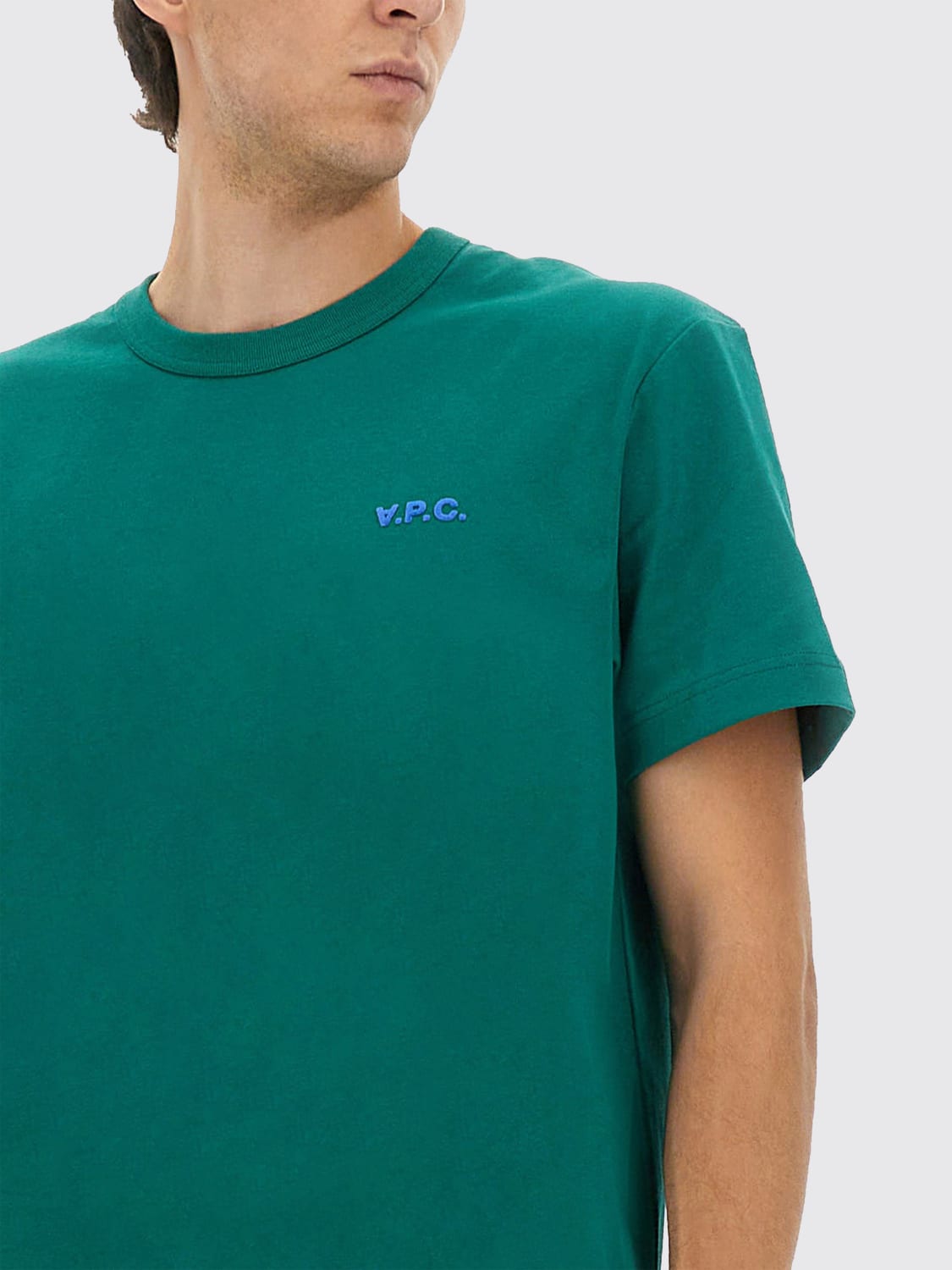 A.P.C. T-SHIRT: T-shirt men A.P.C., Green - Img 4