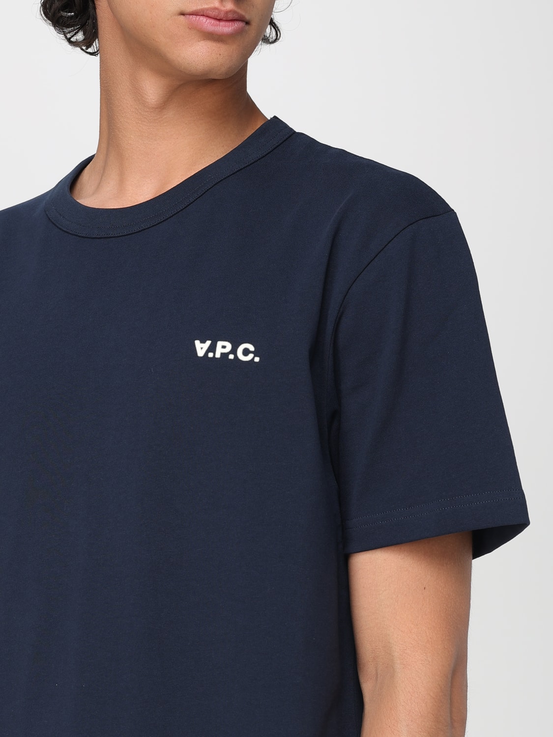A.P.C. T-SHIRT: T-shirt A.P.C. in cotone con logo , Ecru - Img 3