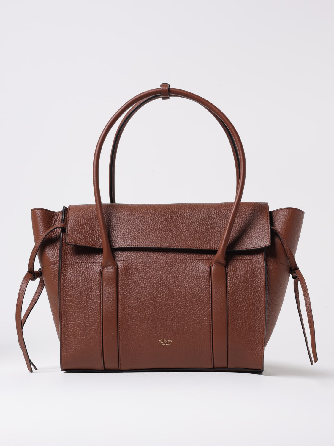 MULBERRY BORSA A SPALLA: Borsa Soft Bayswater Mulberry, Marrone - Img 1