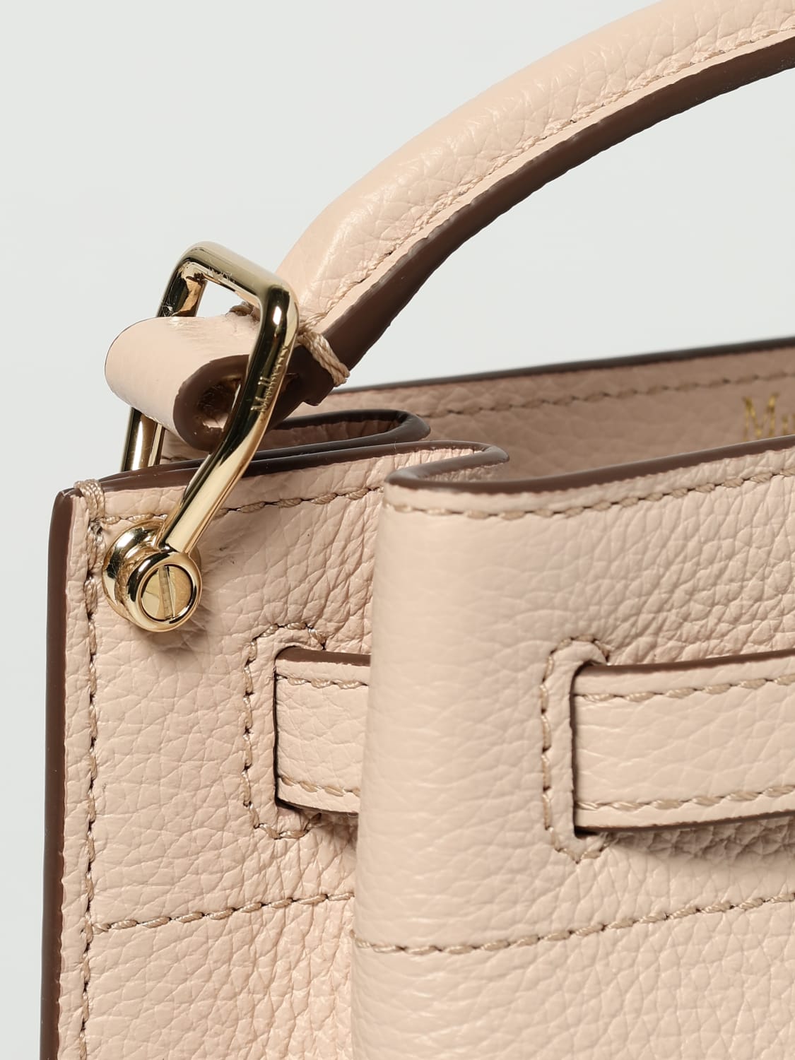 MULBERRY BORSA A MANO: Borsa Islington Turn Lock Bucket Bag Mulberry, Rosa - Img 3