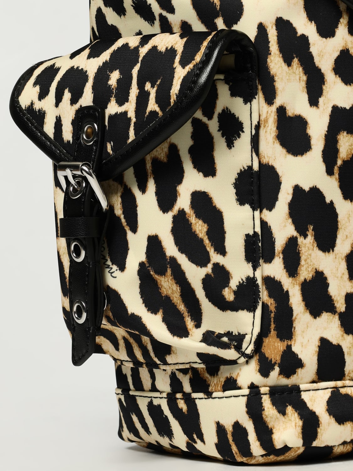 GANNI BACKPACK: Backpack woman Ganni, Multicolor - Img 3