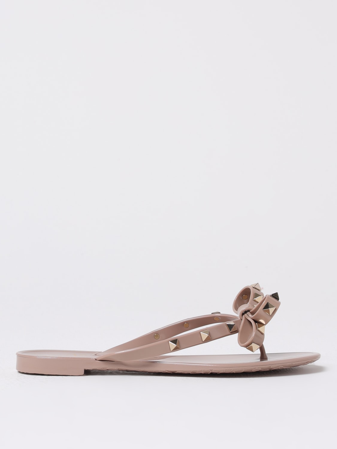 VALENTINO GARAVANI HEELED SANDAL: Flat sandals woman Valentino Garavani, Pink - Img 1