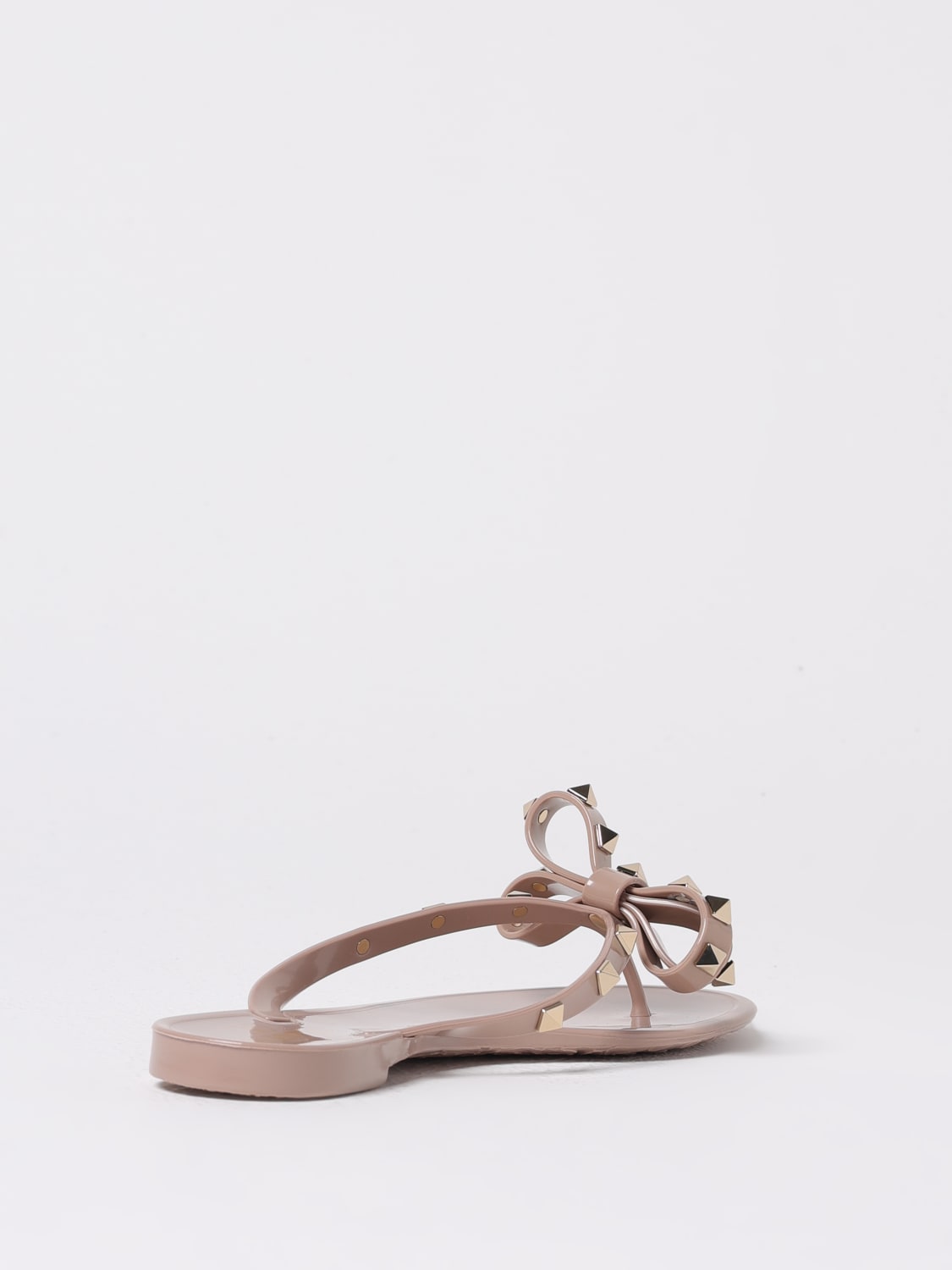 VALENTINO GARAVANI HEELED SANDAL: Flat sandals woman Valentino Garavani, Pink - Img 3
