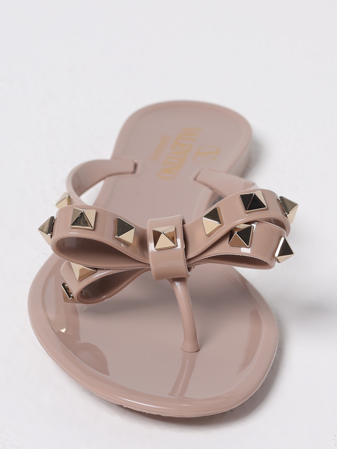 VALENTINO GARAVANI HEELED SANDAL: Flat sandals woman Valentino Garavani, Pink - Img 4