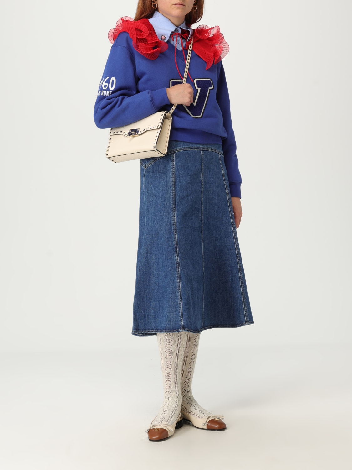 VALENTINO GARAVANI MINI BAG: Crossbody bags woman Valentino Garavani, White - Img 2