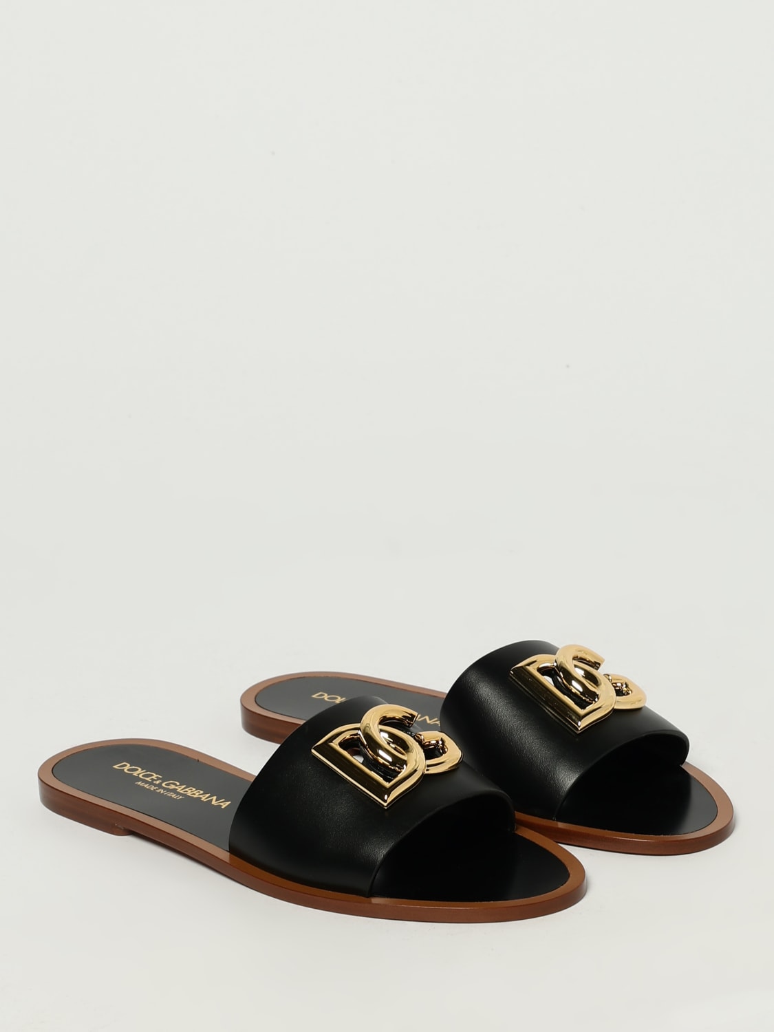 DOLCE & GABBANA HEELED SANDAL: Flat sandals woman Dolce & Gabbana, Black - Img 2