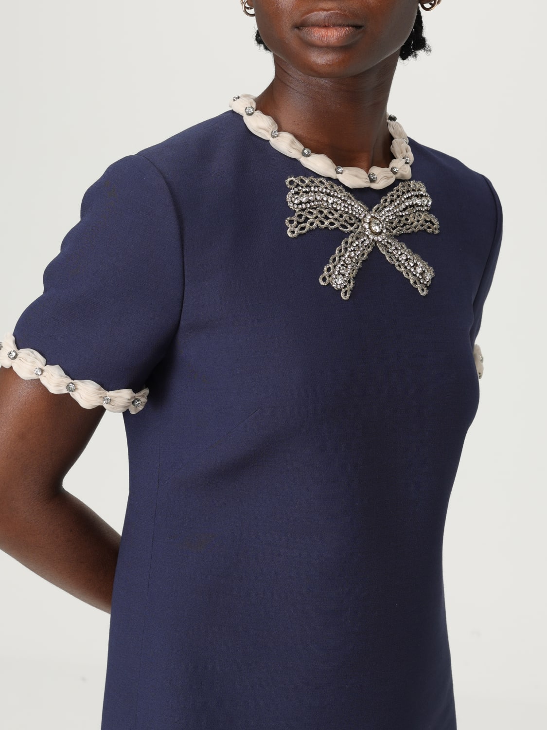 VALENTINO DRESS: Dress woman Valentino, Indigo - Img 5