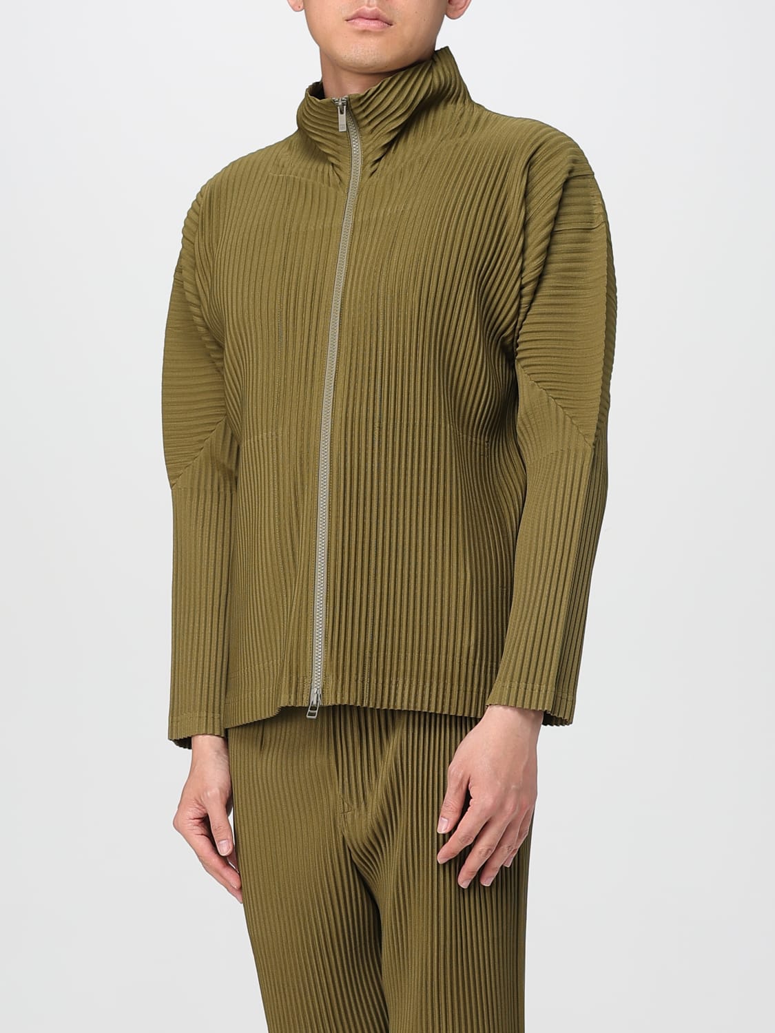 HOMME PLISSE' ISSEY MIYAKE: Pants men - Green | Homme Plisse