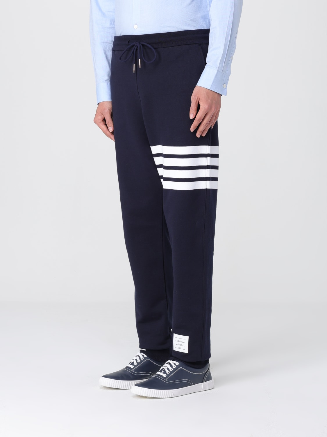 THOM BROWNE PANTS: Pants men Thom Browne, Blue - Img 4