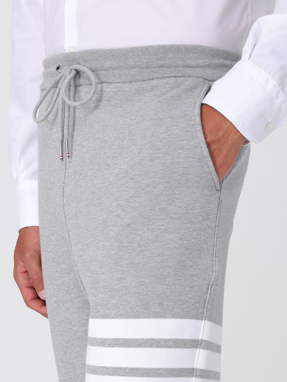 THOM BROWNE PANTS: Pants men Thom Browne, Grey - Img 5