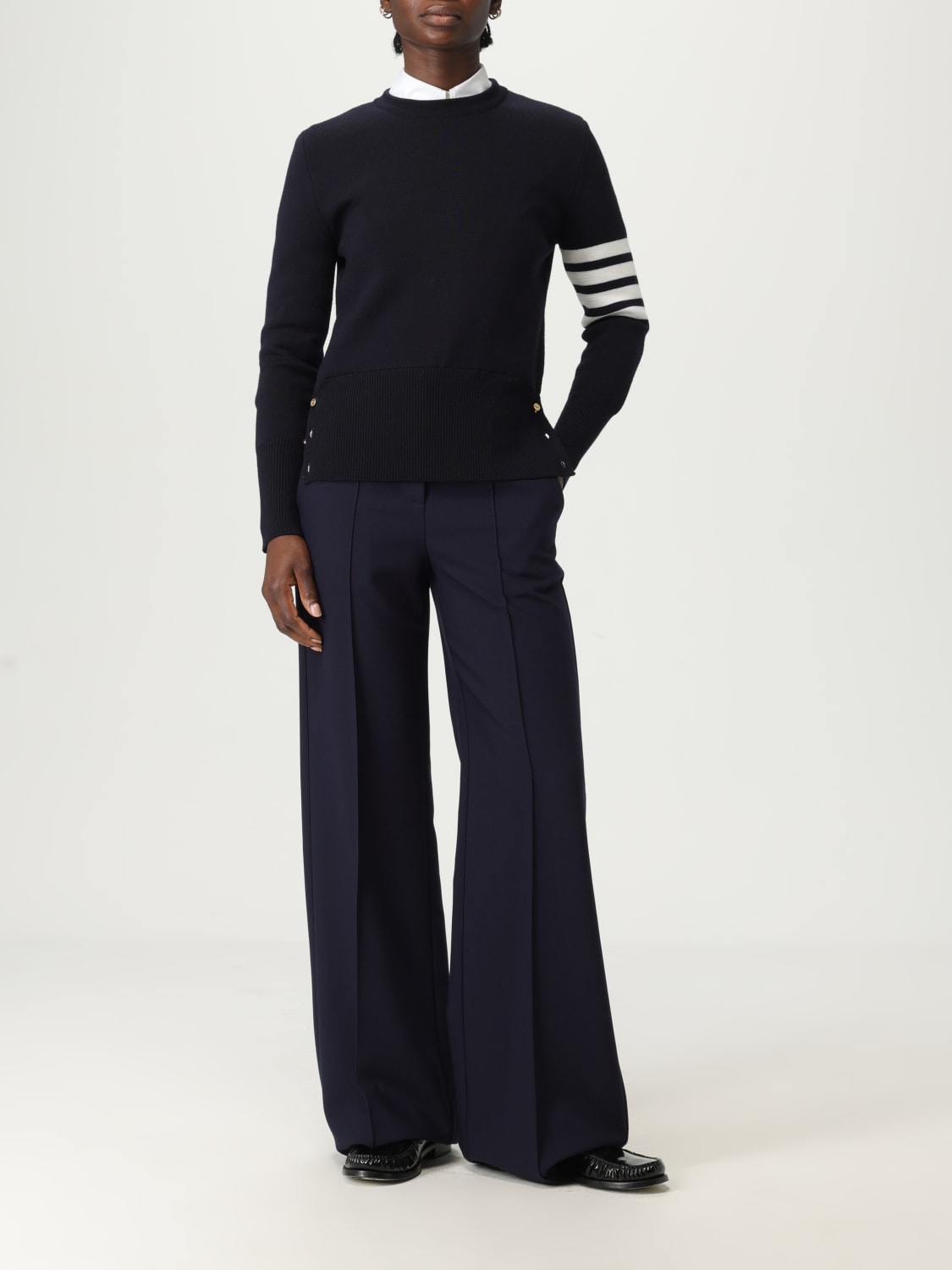 THOM BROWNE PULLOVER: Pullover damen Thom Browne, Blau - Img 2