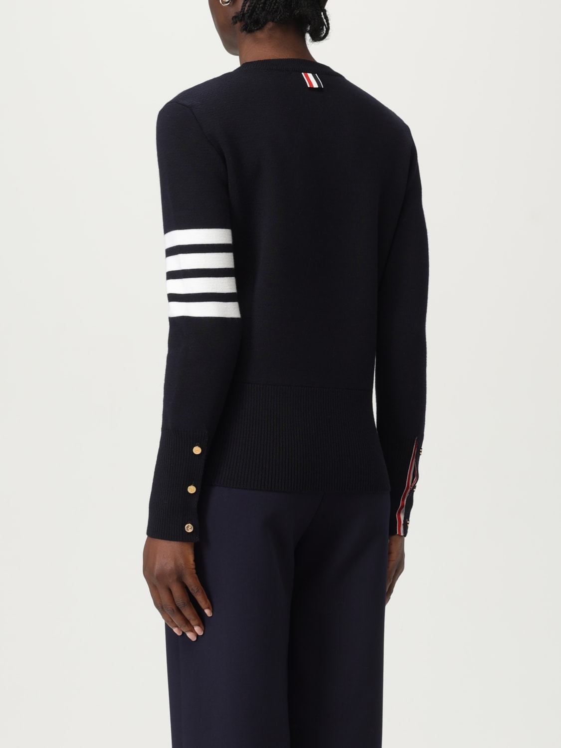THOM BROWNE PULLOVER: Pullover damen Thom Browne, Blau - Img 3