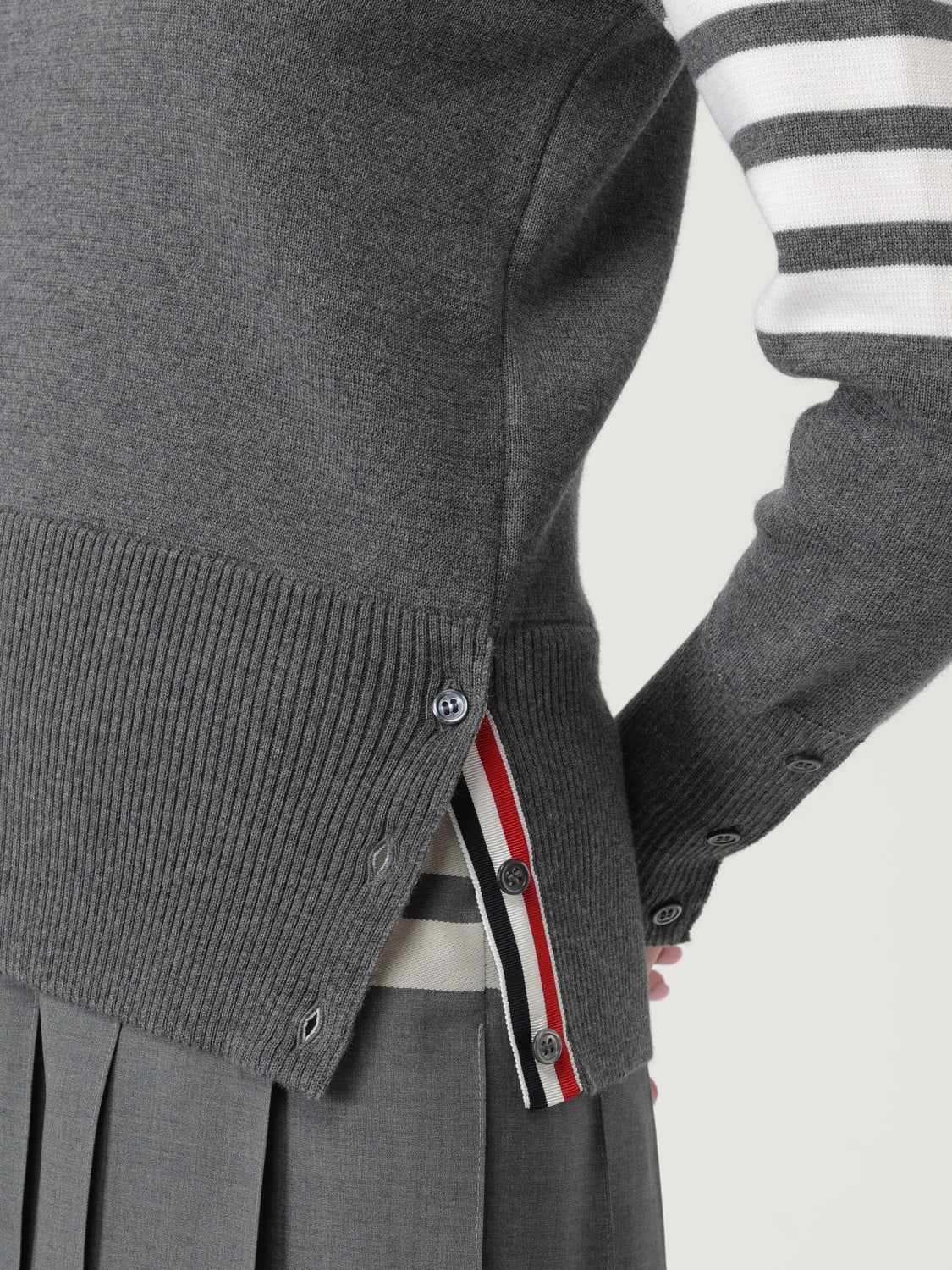 THOM BROWNE PULLOVER: Pullover damen Thom Browne, Grau - Img 5