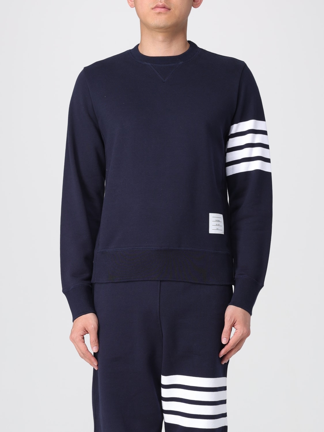 THOM BROWNE SWEATSHIRT: Sweatshirt men Thom Browne, Blue - Img 1