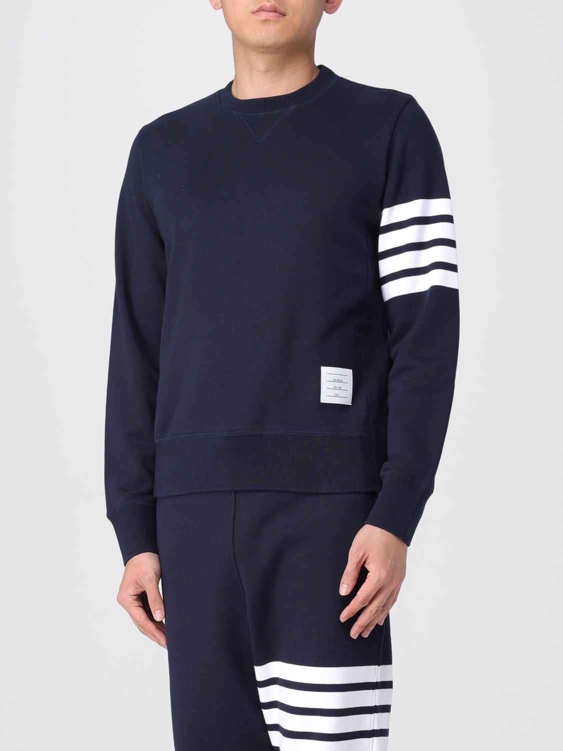 THOM BROWNE SWEATSHIRT: Sweatshirt men Thom Browne, Blue - Img 4